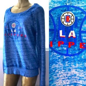 NWT L.A. CLIPPERS Cozy Blue NBA SWEATSHIRT Small